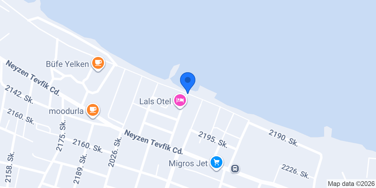 Urla Yelken Hotel konumu
