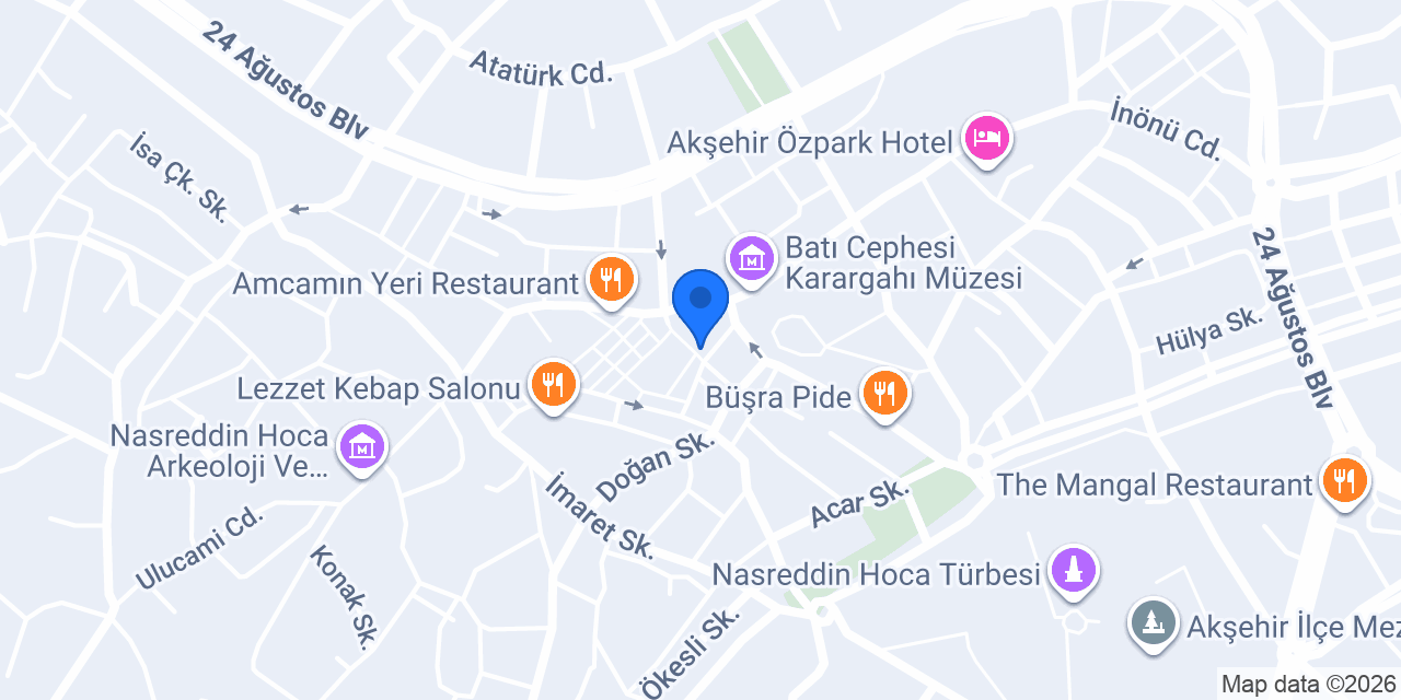 Erkoçlar Mühendislik Harita İmar ve Planlama İnş. Ltd. Şti konumu