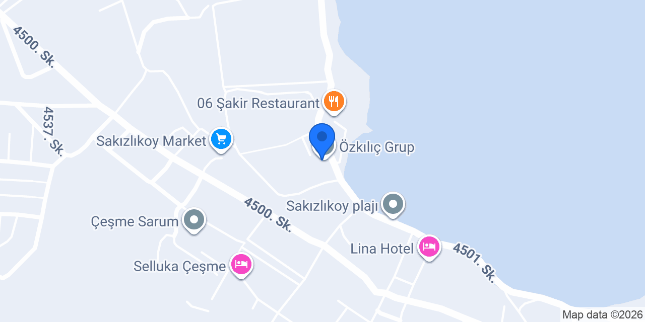 Özkılıç Grup konumu