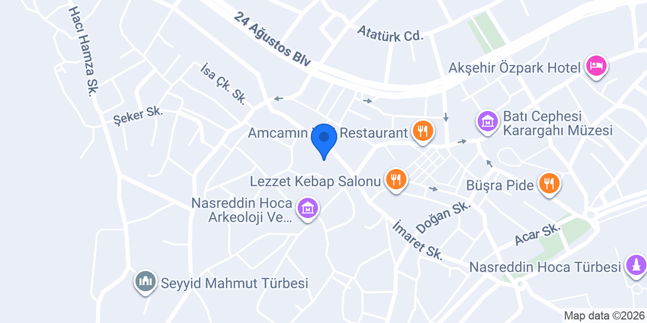 GRAND HOTEL AKŞEHİR konumu
