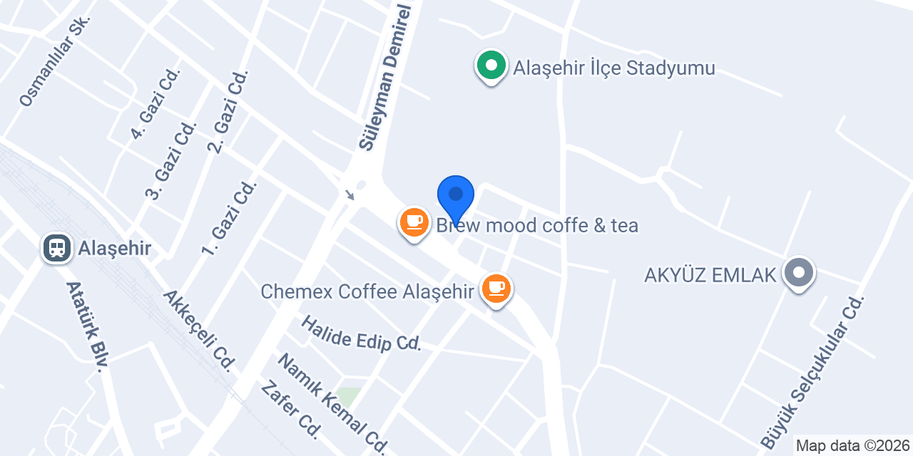 Alaşehir İlçe Emniyet Müdürlüğü konumu