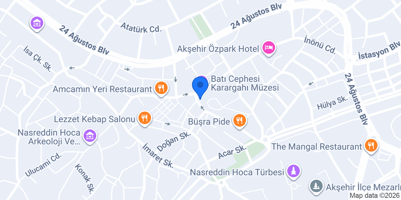 Garanti BBVA Akşehir Şubesi konumu