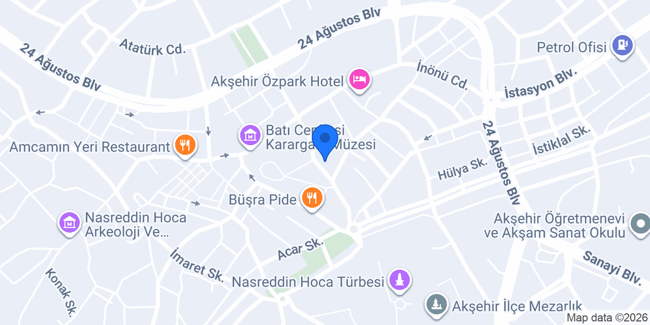 Süsim Tasarım konumu
