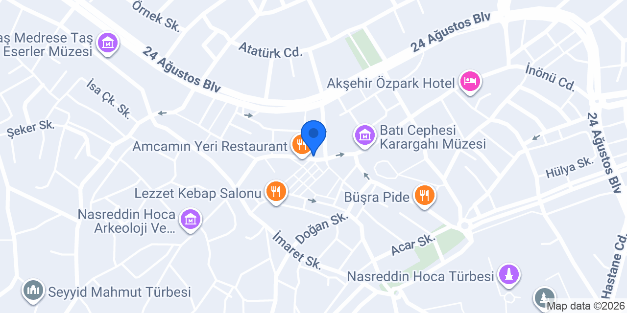 Akşehir İletişim konumu