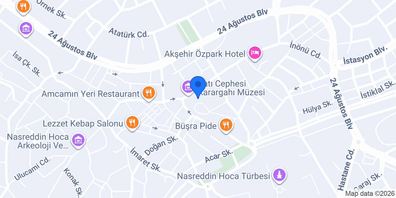 Öncü Akşehir konumu