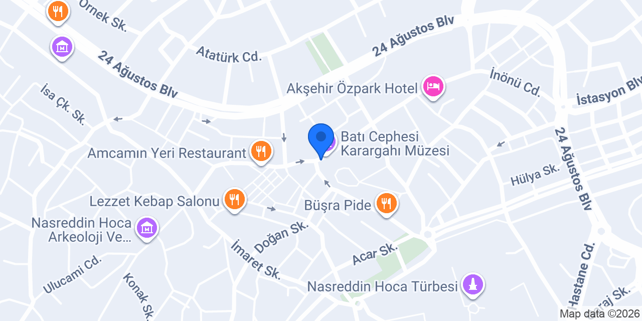 Türkiye İş Bankası Akşehir/Konya Şubesi konumu