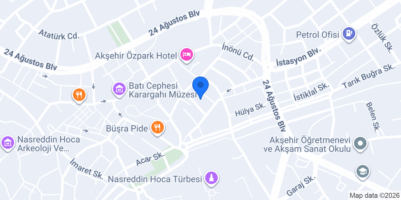 Demiral Hukuk Bürosu konumu