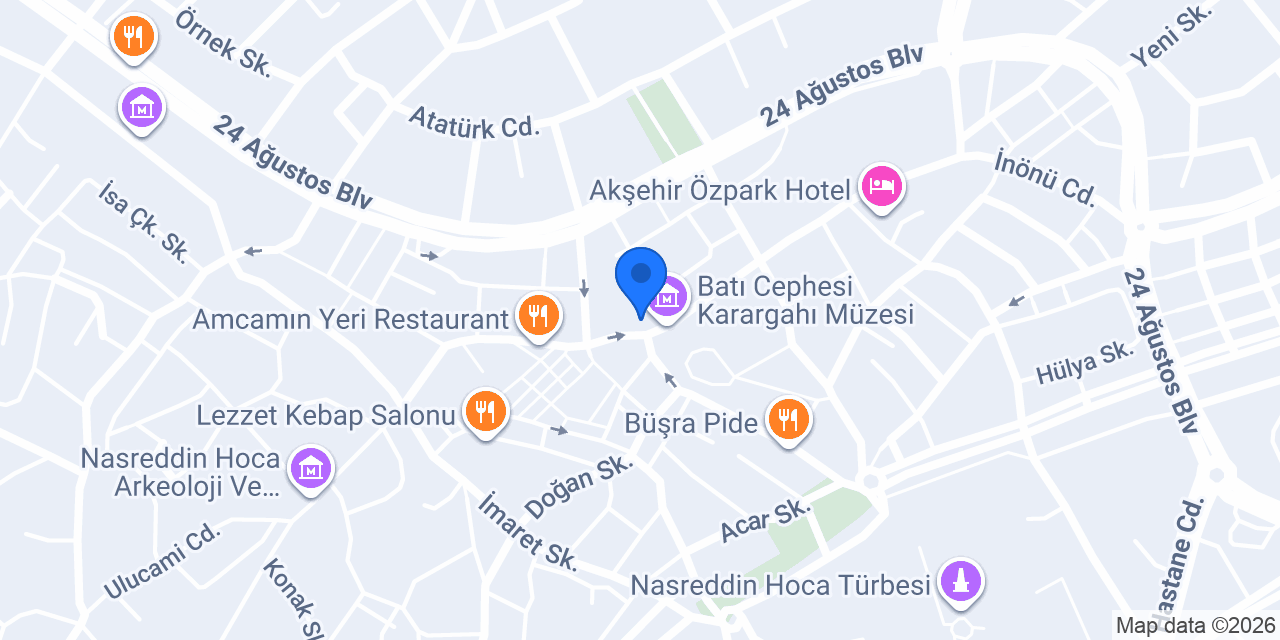 Şifa Hamamı konumu