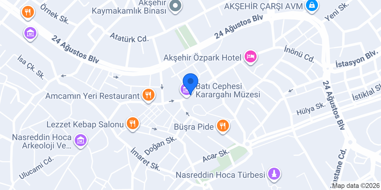 Akbank konumu