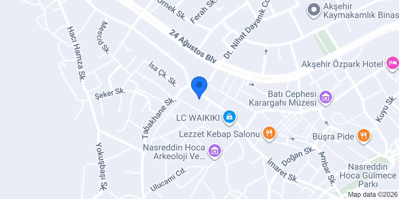 Meral Mobilya konumu