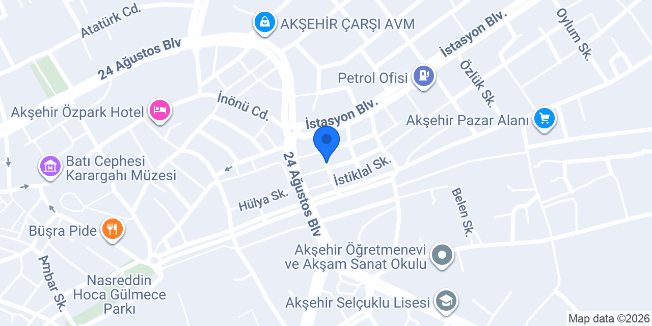Üstün Etli Pide konumu