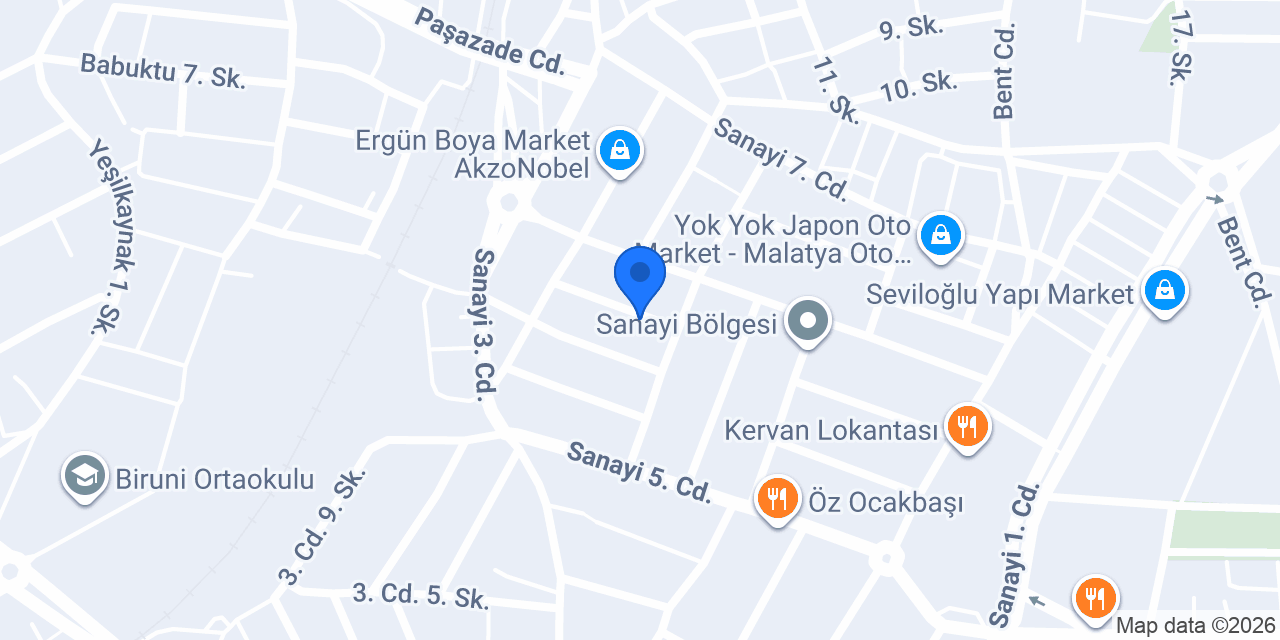 İşlekoğlu Otomotiv konumu