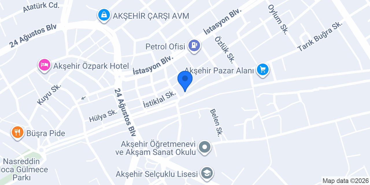 Akşehir KOKOREÇ konumu