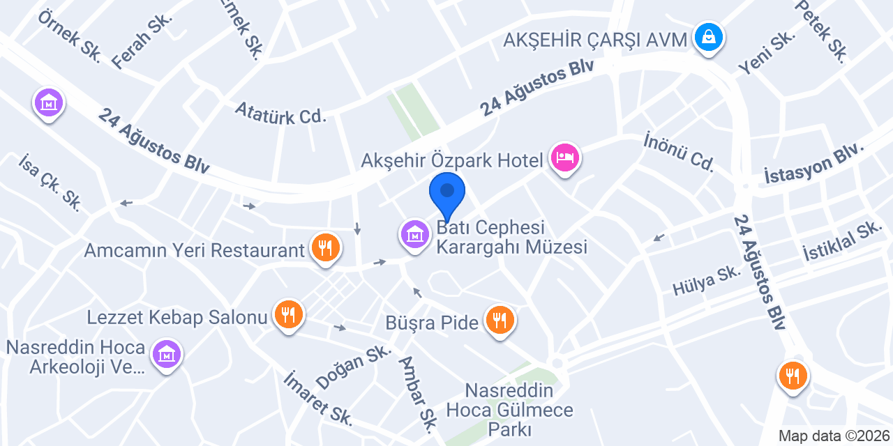 Av. Büşra DUMAN Hukuk Bürosu konumu