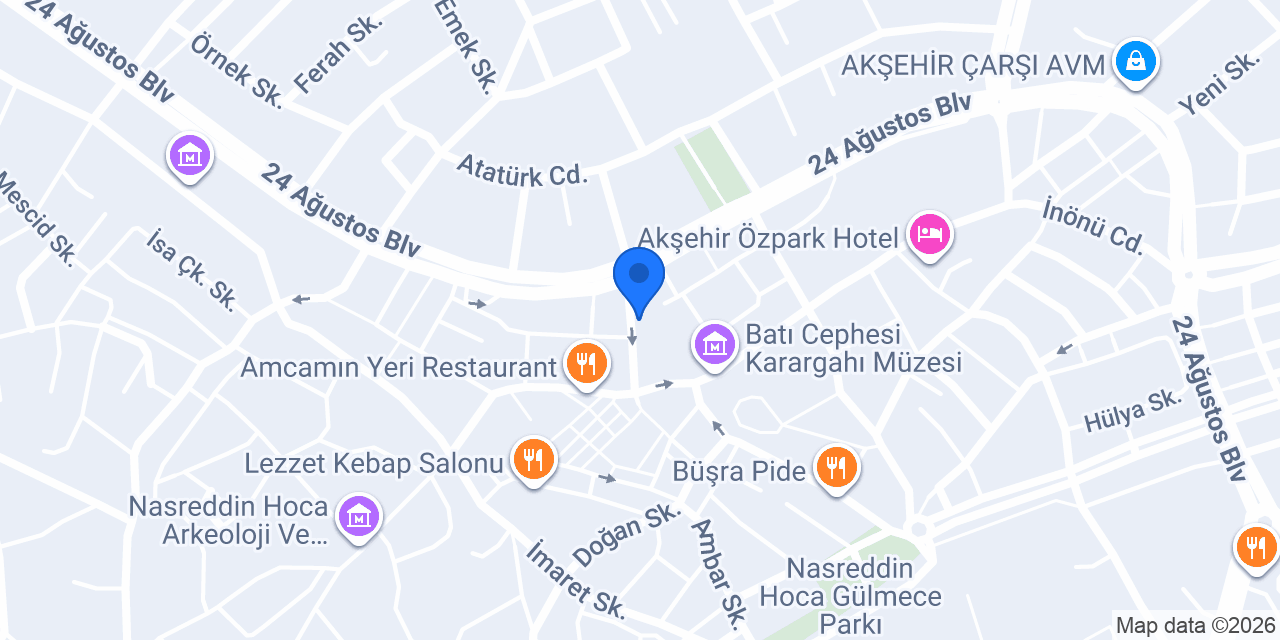 Aydemir Hukuk Bürosu konumu