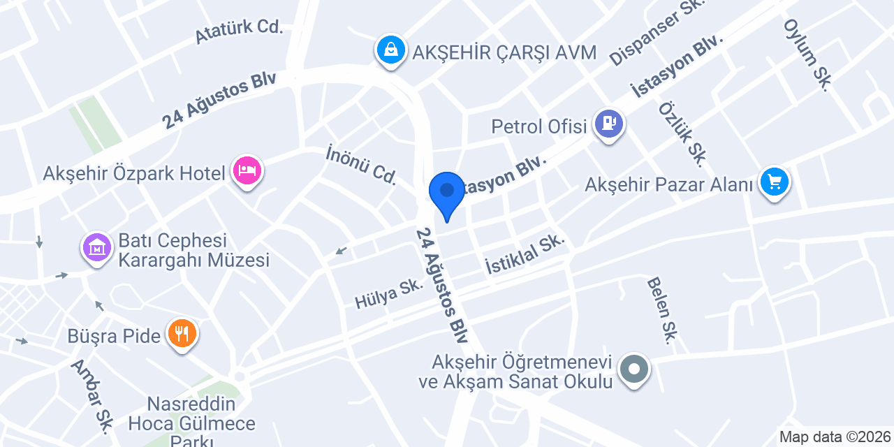 Akşehir taksi konumu