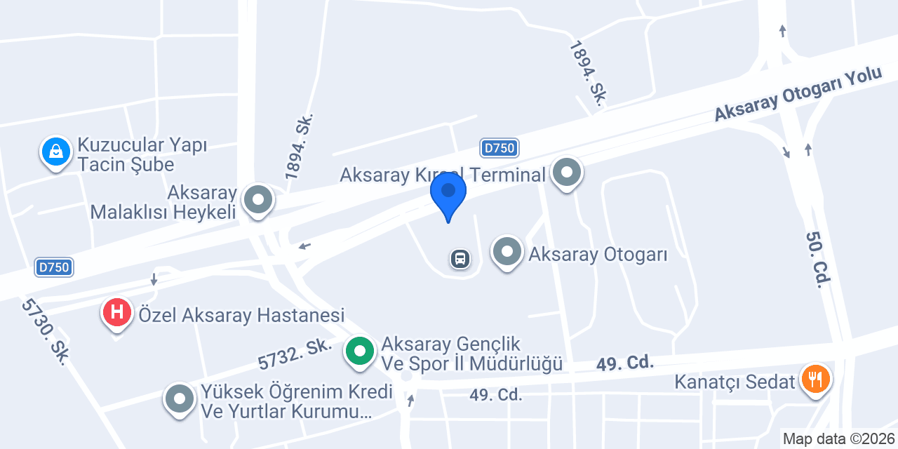 Villa Seyahat Aksaray konumu