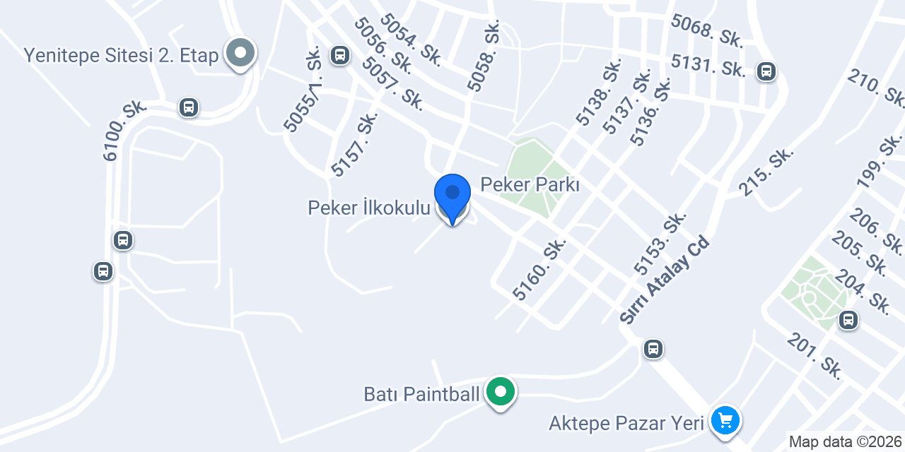 Peker İlkokulu konumu