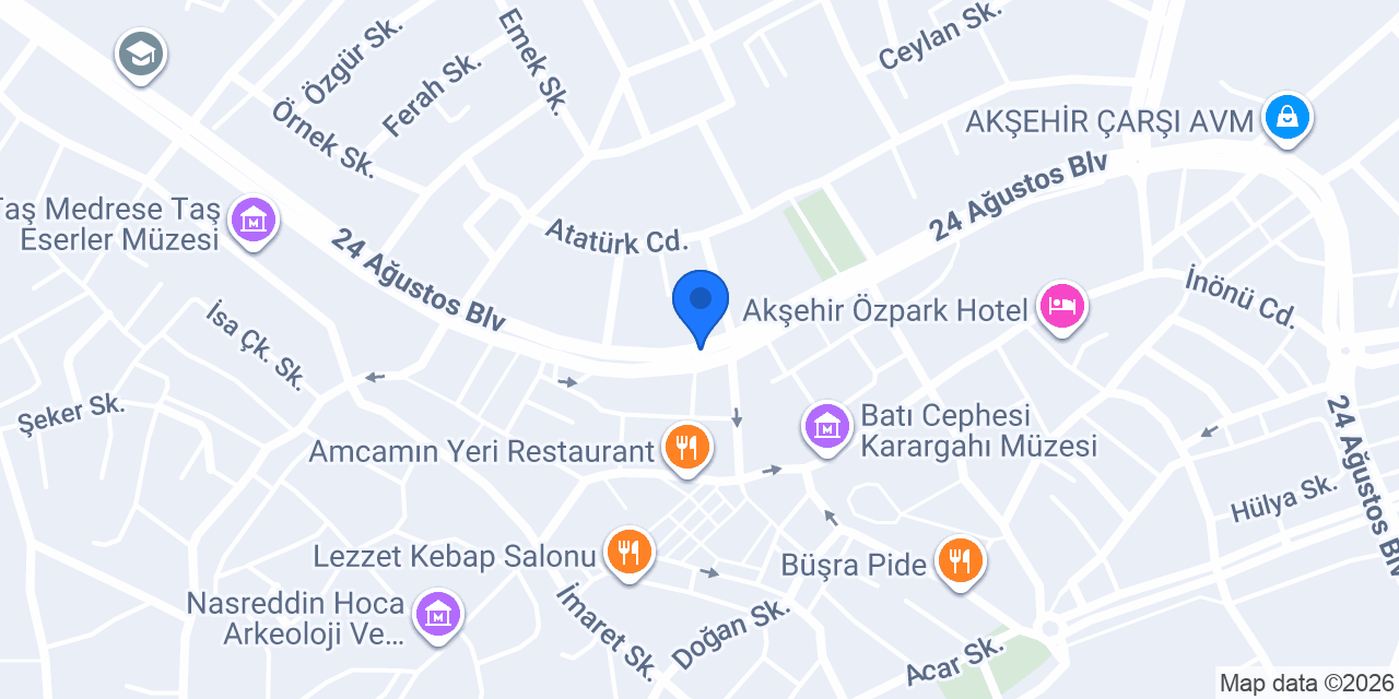 AYAZ TEKEL SHOP konumu