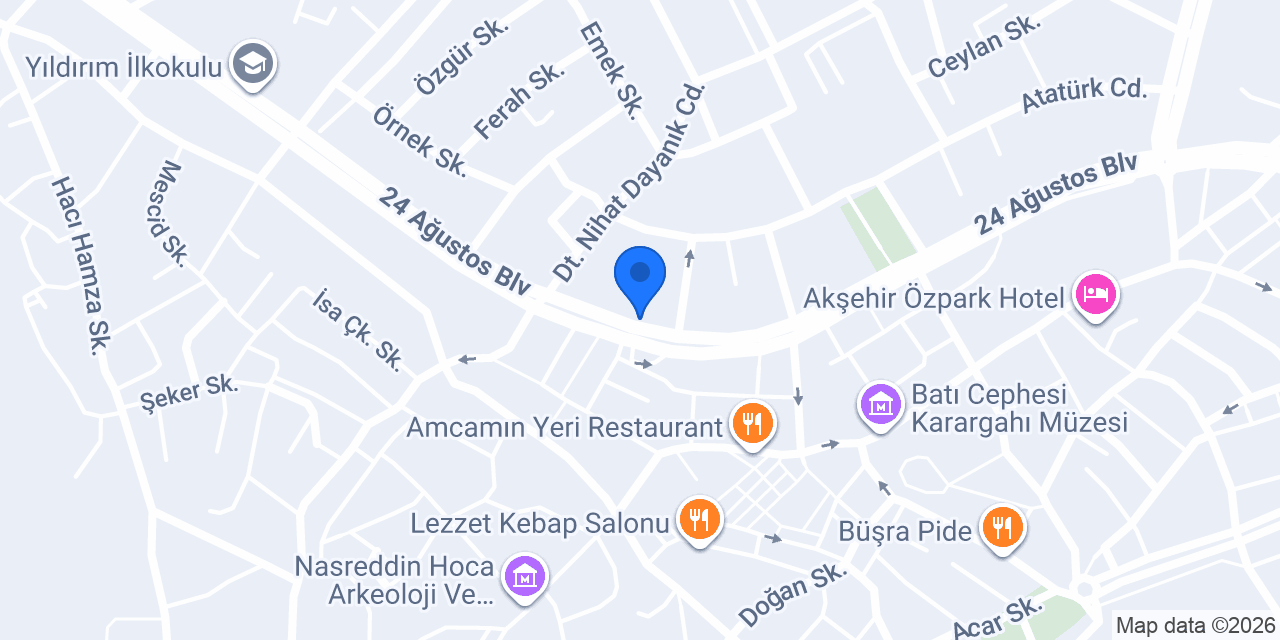 S.S. Güven Akşehir Koop. konumu