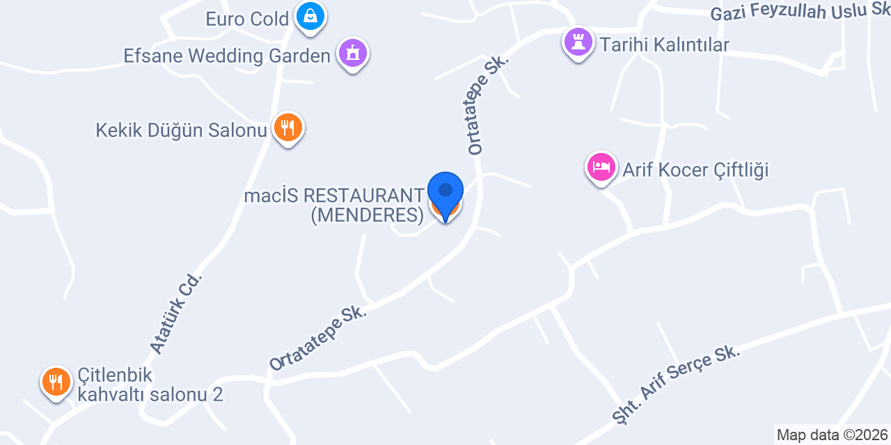 macİS RESTAURANT (MENDERES) konumu