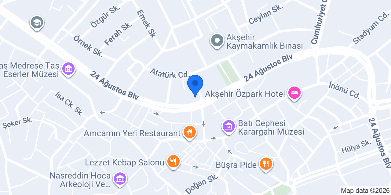 Dt. Yalın Sümer konumu