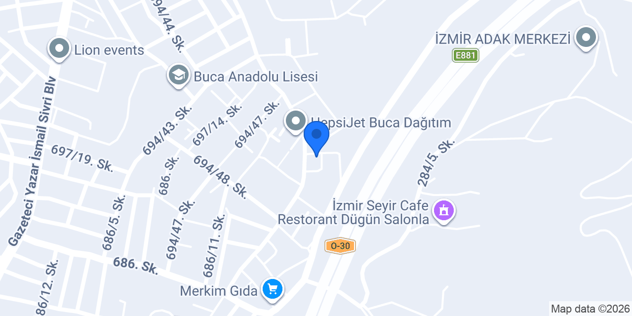 Buca Arçelik Beko Yetkili Servisi 6183 Yarkın Çınar Elektronik konumu
