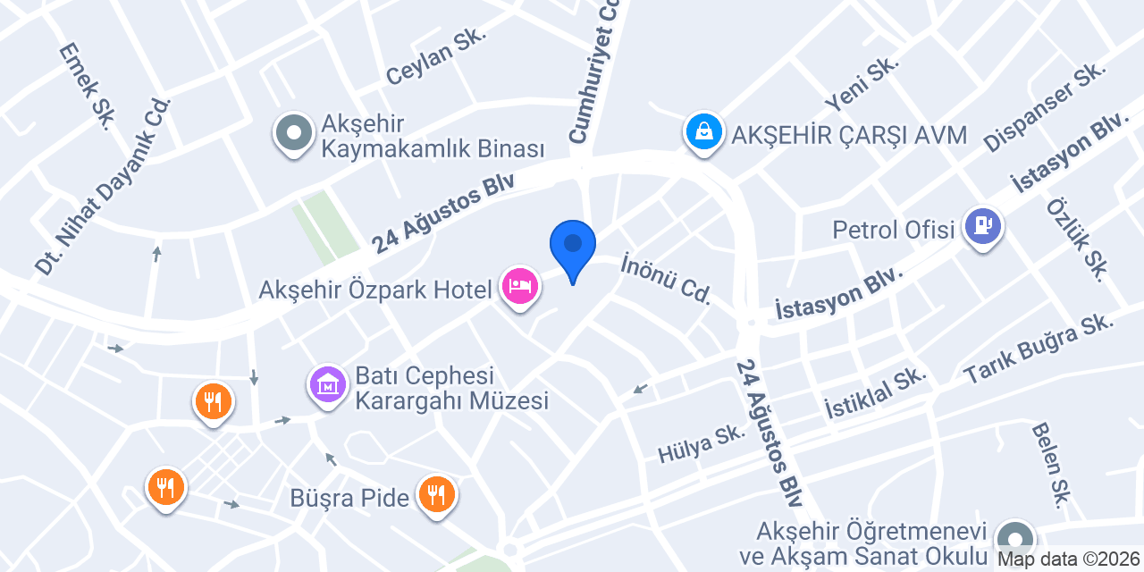 Şekeroğlu Mobilya konumu