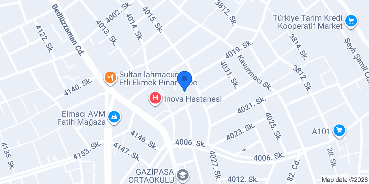 Gazipaşa İlkokulu konumu