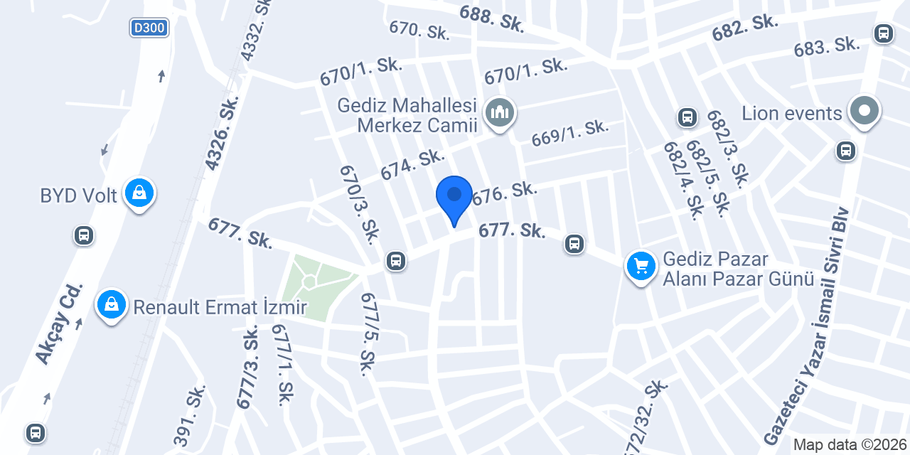 Galeri Yunus Mobilya konumu