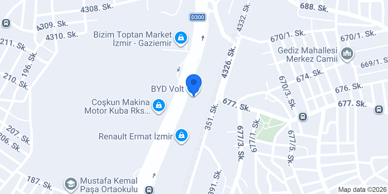 BYD Volt konumu