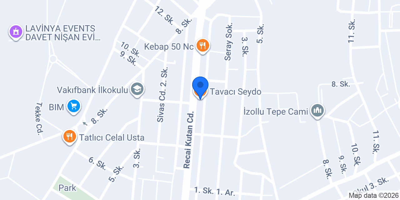 Tavacı Seydo konumu