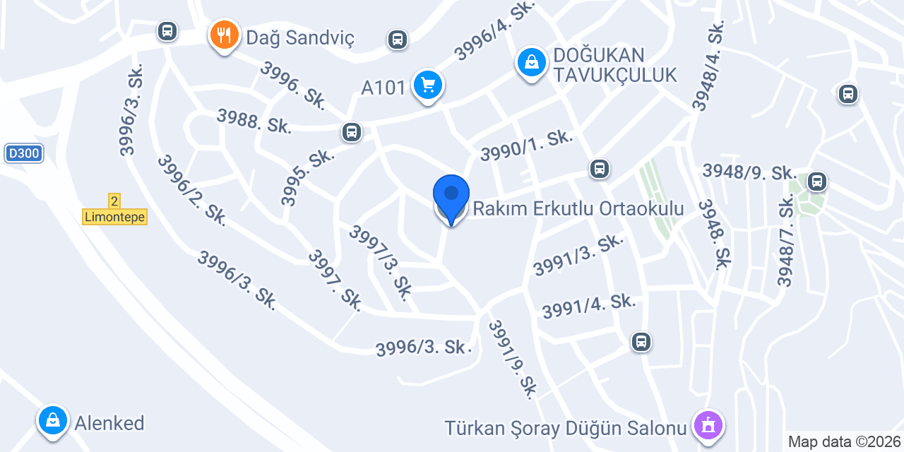 Rakım Erkutlu Ortaokulu konumu