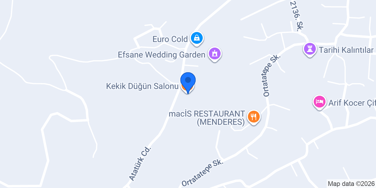 Kekik Düğün Salonu konumu