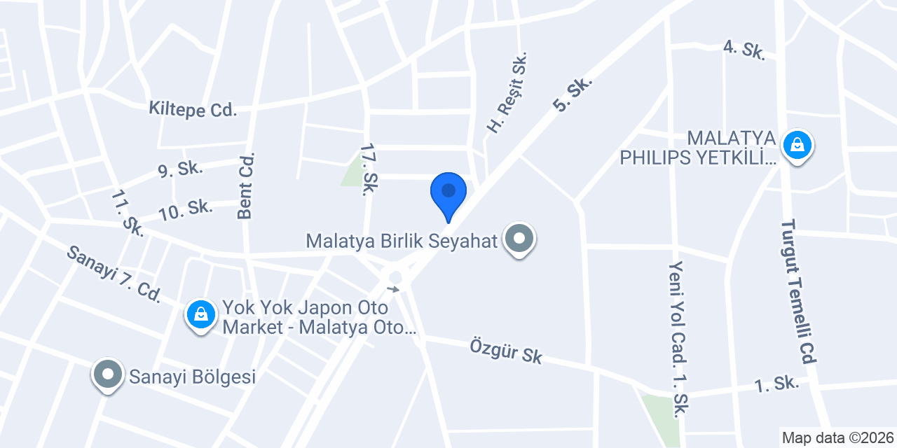 Vatan Garage Oto Aksesuar Merkezi konumu