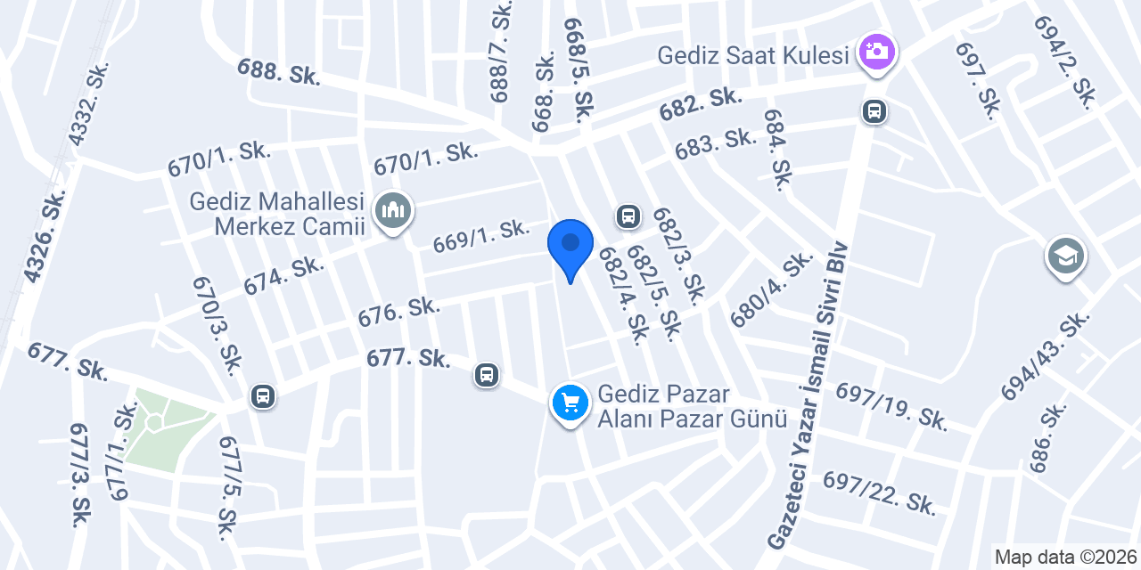 Gülşah Pet shop konumu