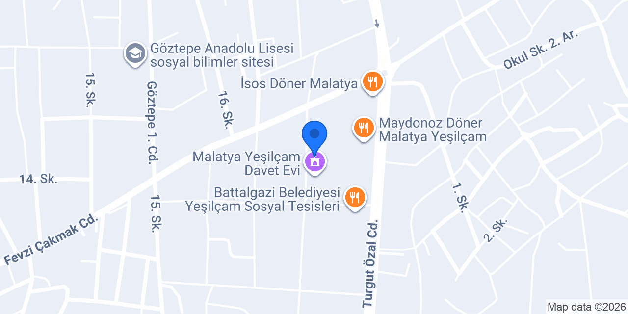 BLUE YATAK & BAZA konumu