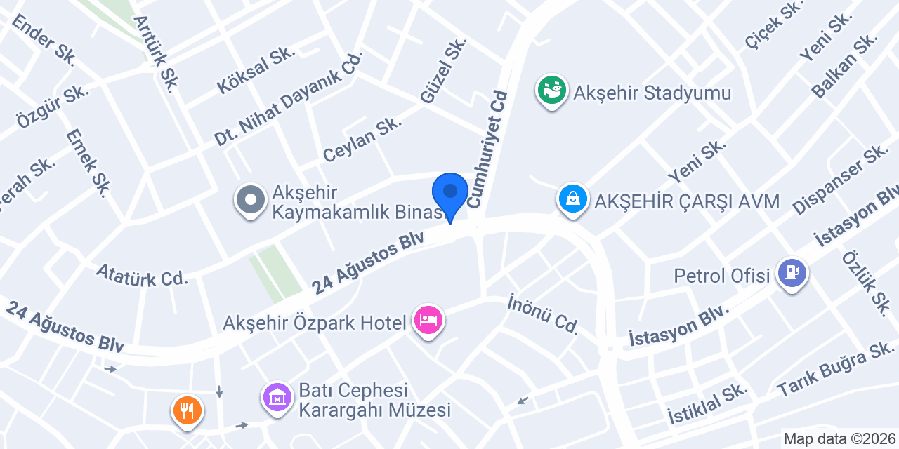 Cem Reklam Akşehir konumu