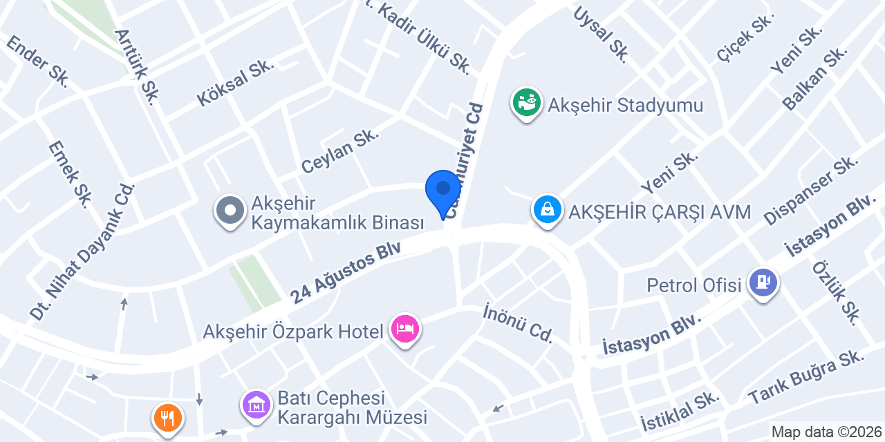 DHL eCommerce - Akşehir Şubesi konumu