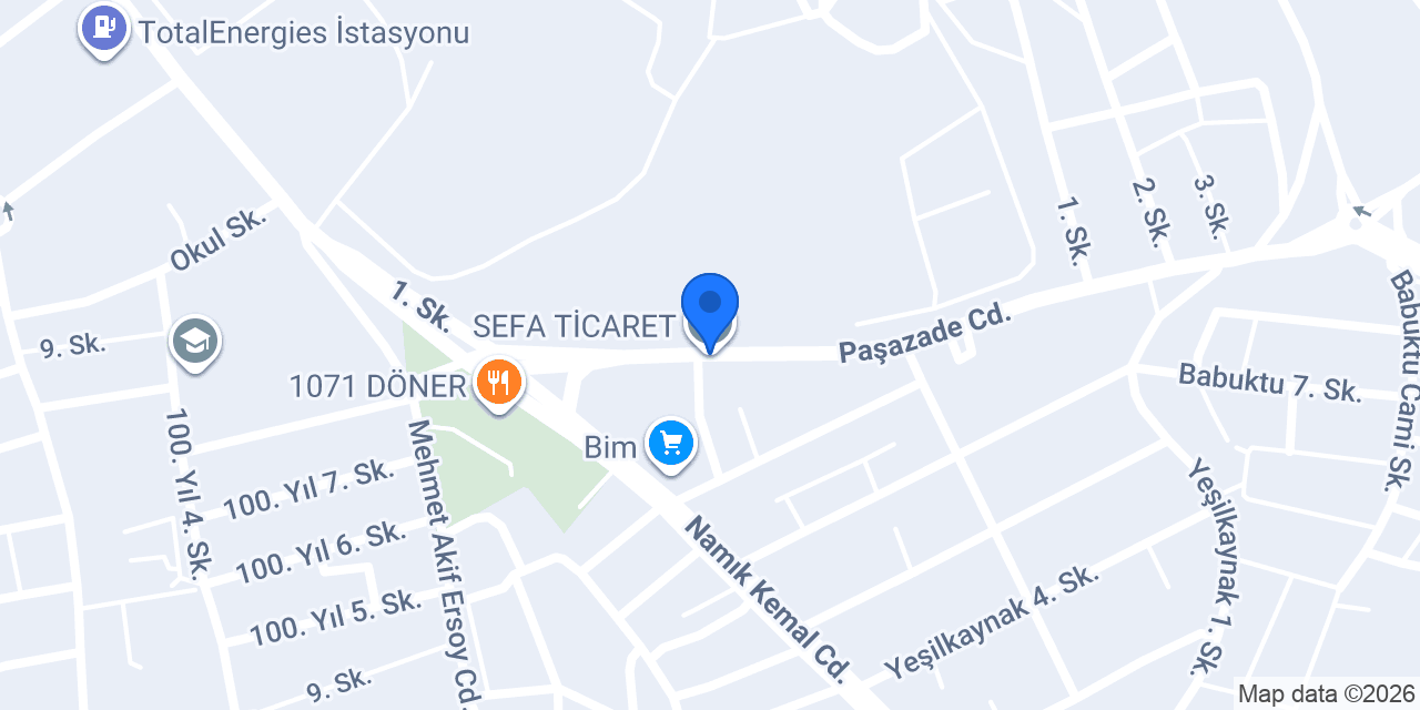 SEFA TİCARET konumu