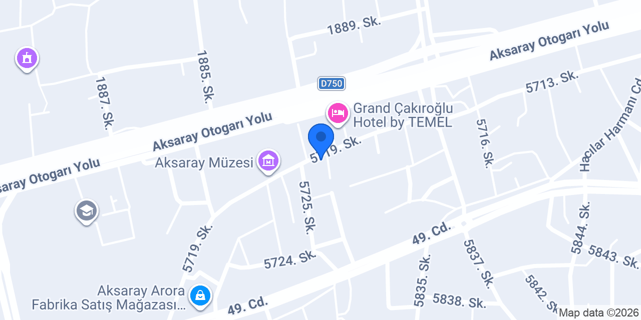 Müze Cafe Aksaray konumu