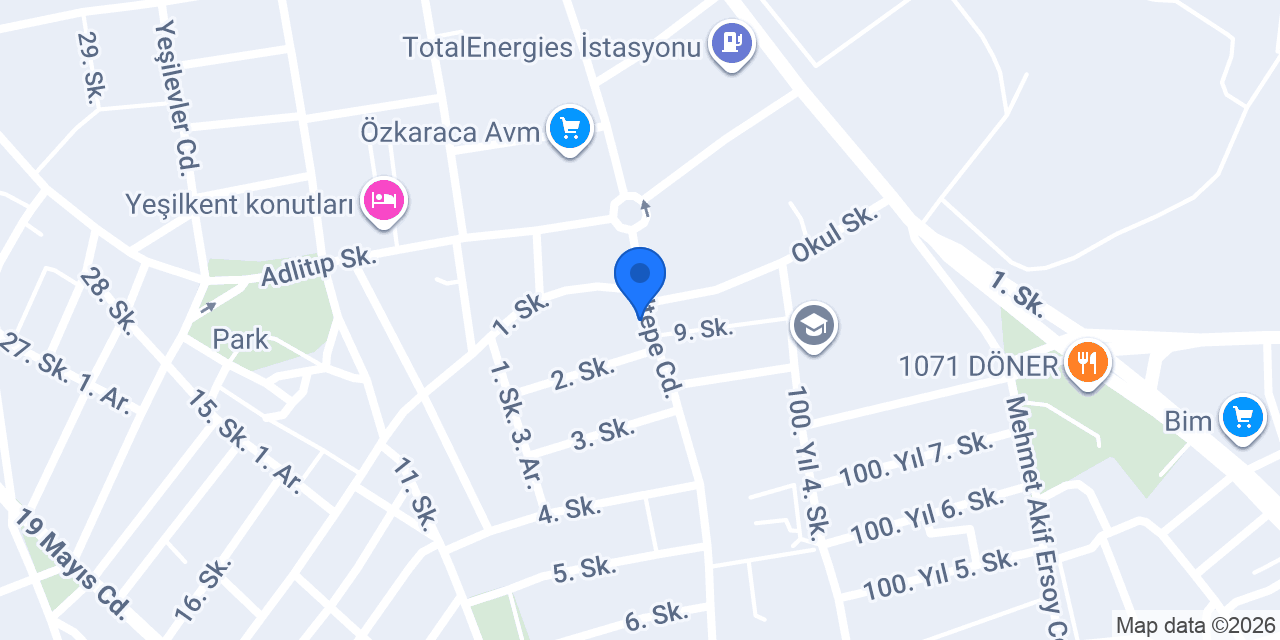 Karaca Gurup konumu