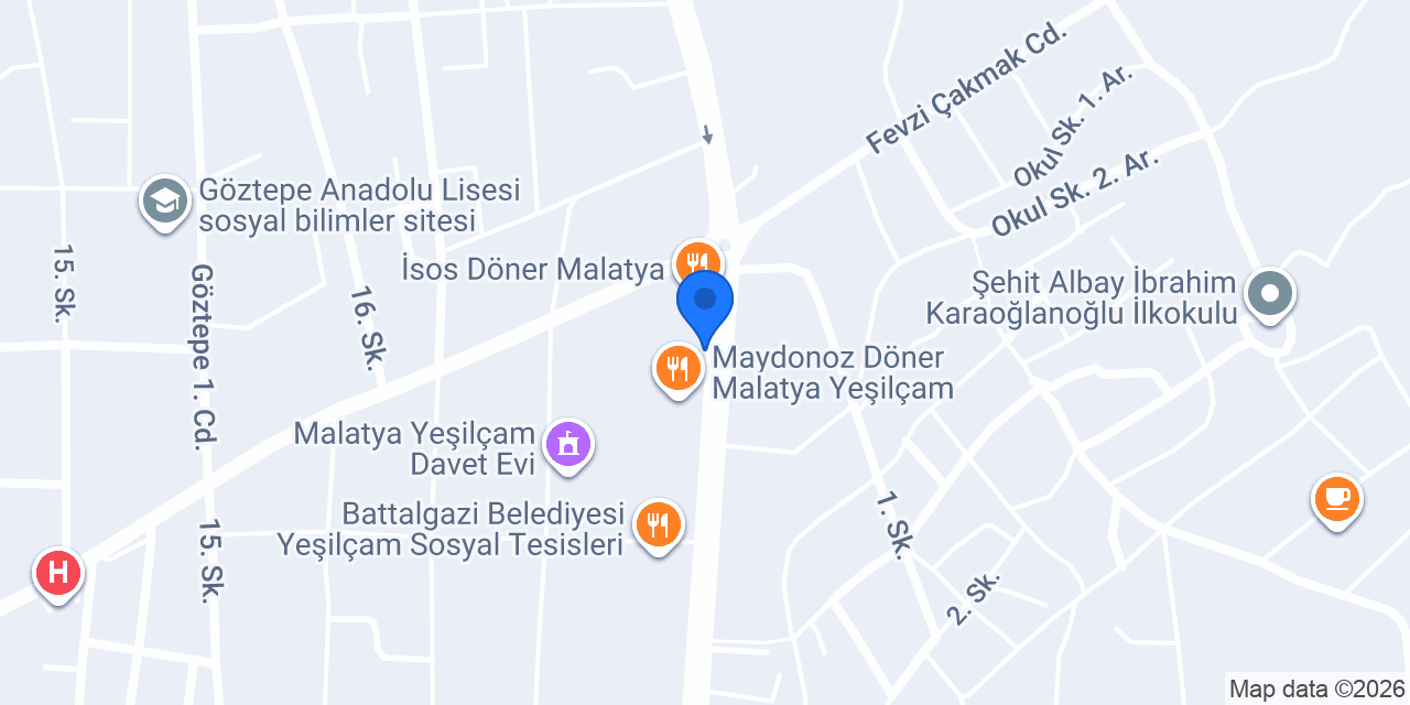 Külbastı Kebap konumu