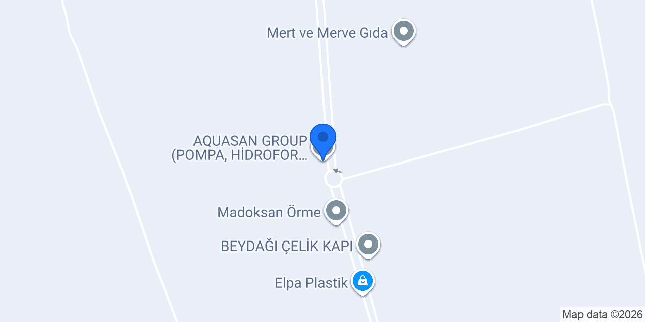 AQUASAN GROUP (POMPA, HİDROFOR, MODÜLER SU DEPOLARI) konumu