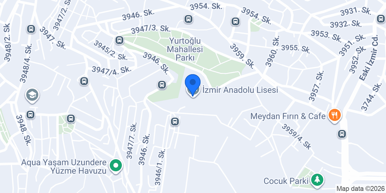 İzmir Anadolu Lisesi konumu