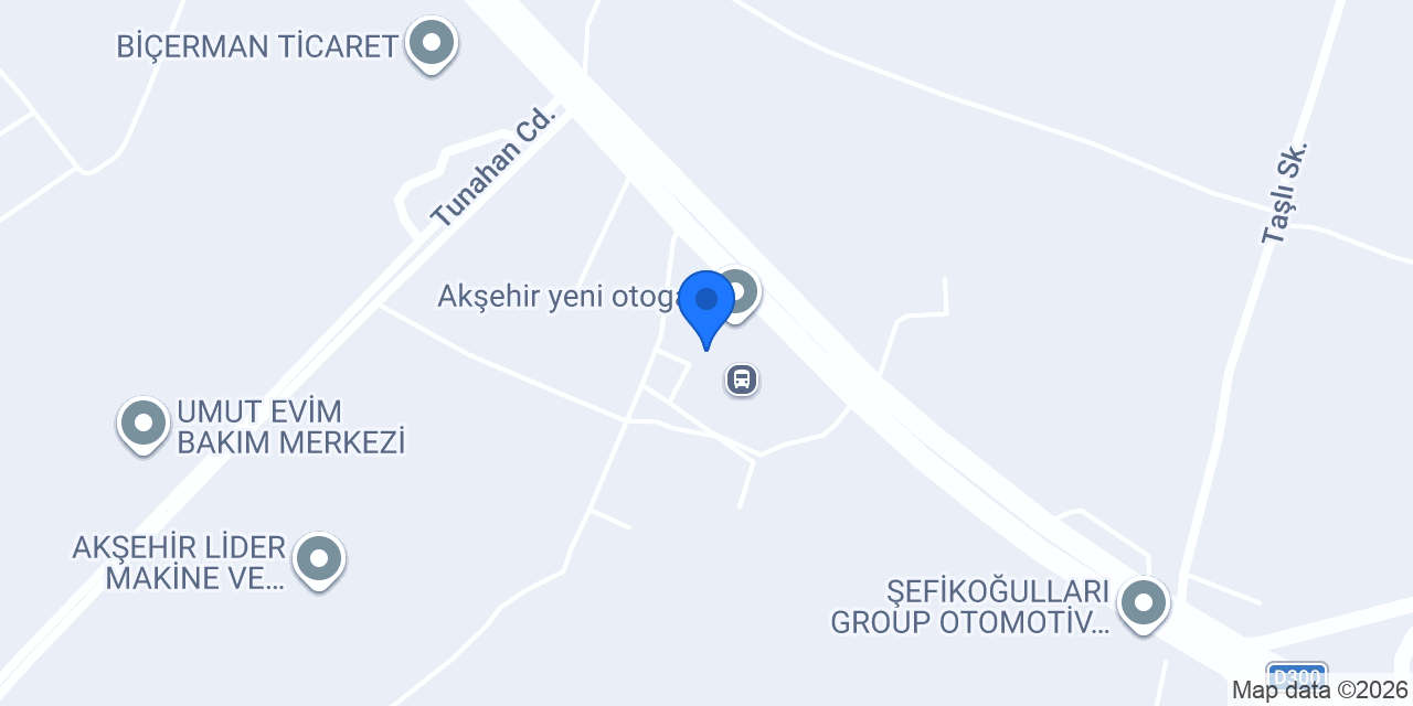 Akşehir otogar taksi konumu