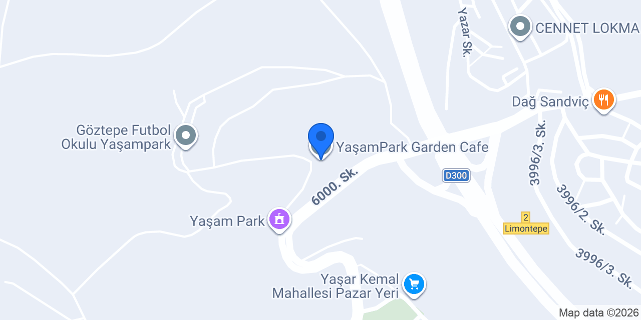 YaşamPark Garden Cafe konumu