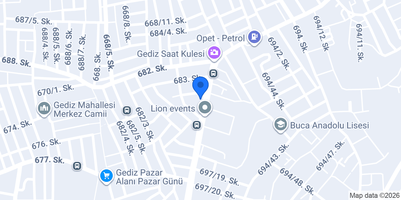 BUCA ÇİÇEK TASARIM konumu