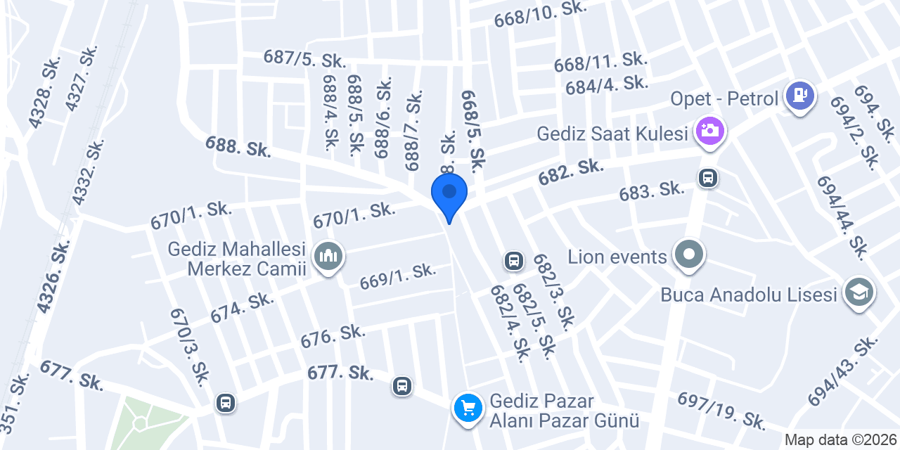 Gediz Taksi konumu
