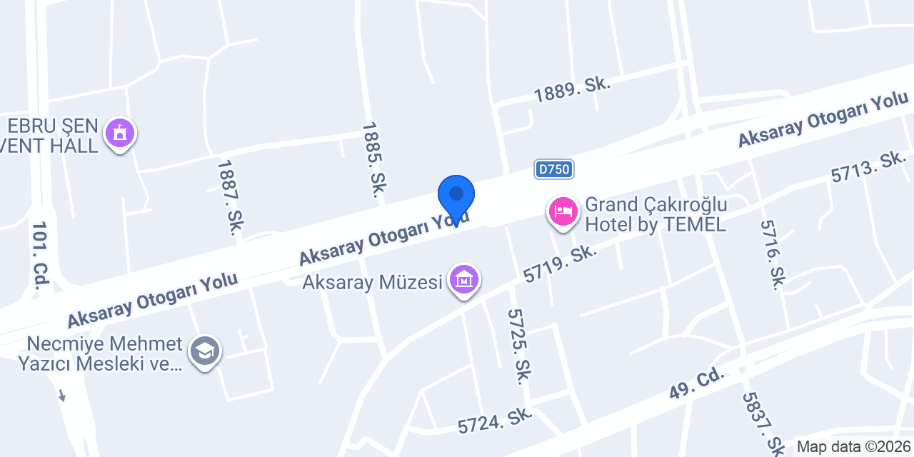 Yeni Aksaray Seyahat konumu
